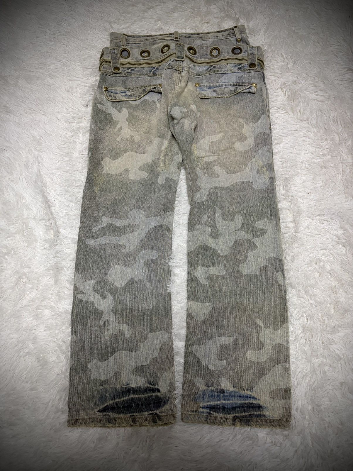 If Six Was Nine Rare Joneaa lace up double waist jeans Size US 30 / EU 46 - 5 Thumbnail
