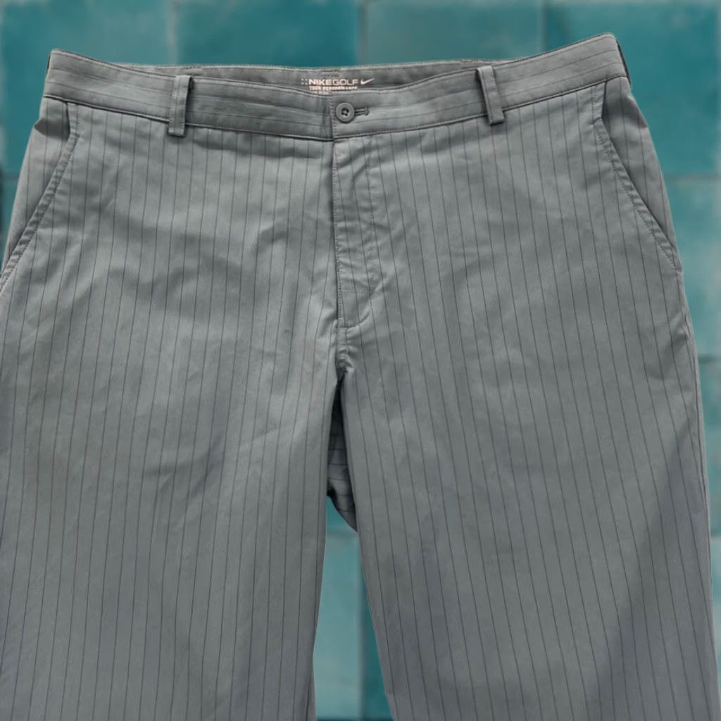 Nike Nike Golf Tour Performance Pants Mens 36x30 Gray Striped Stretch Dri-Fit Pants Size US 36 / EU 52 - 1 Thumbnail