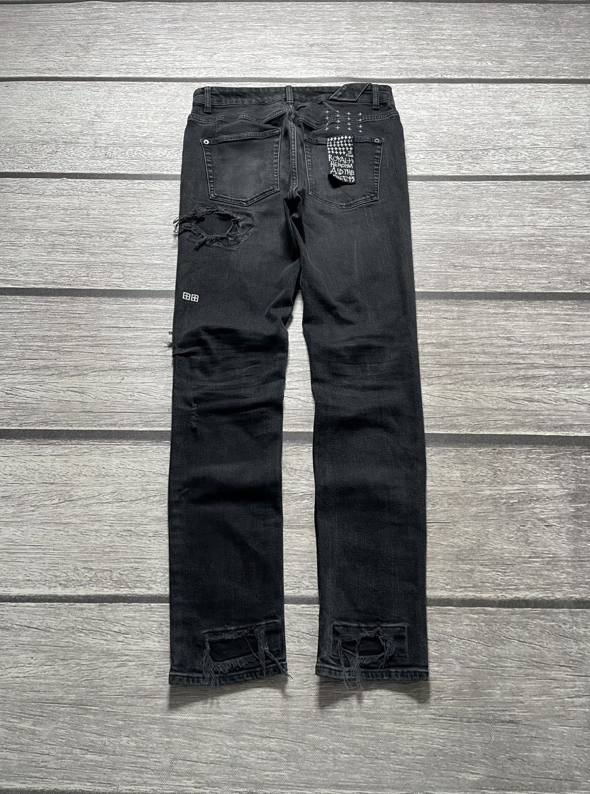 Ksubi Ksubi Black Distressed Van Wrinkle Jeans Size US 32 / EU 48 - 1 Thumbnail