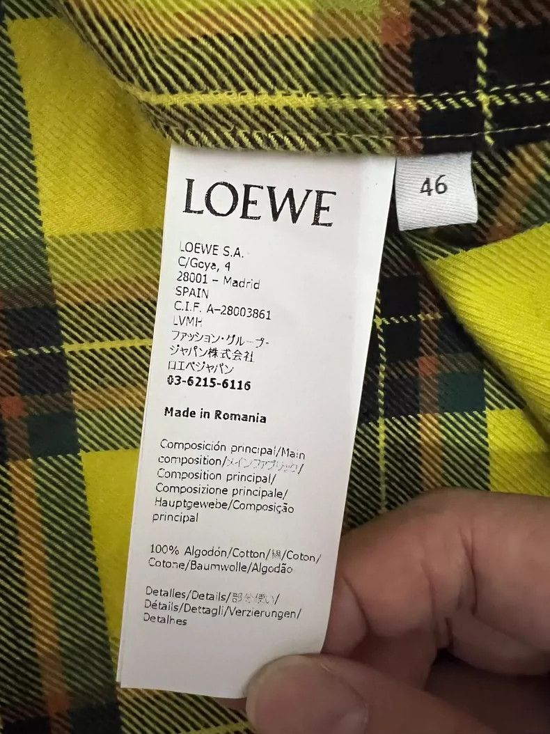 Loewe LOEWE Yellow checkered zipper jacket Size US S / EU 44-46 / 1 - 4 Thumbnail