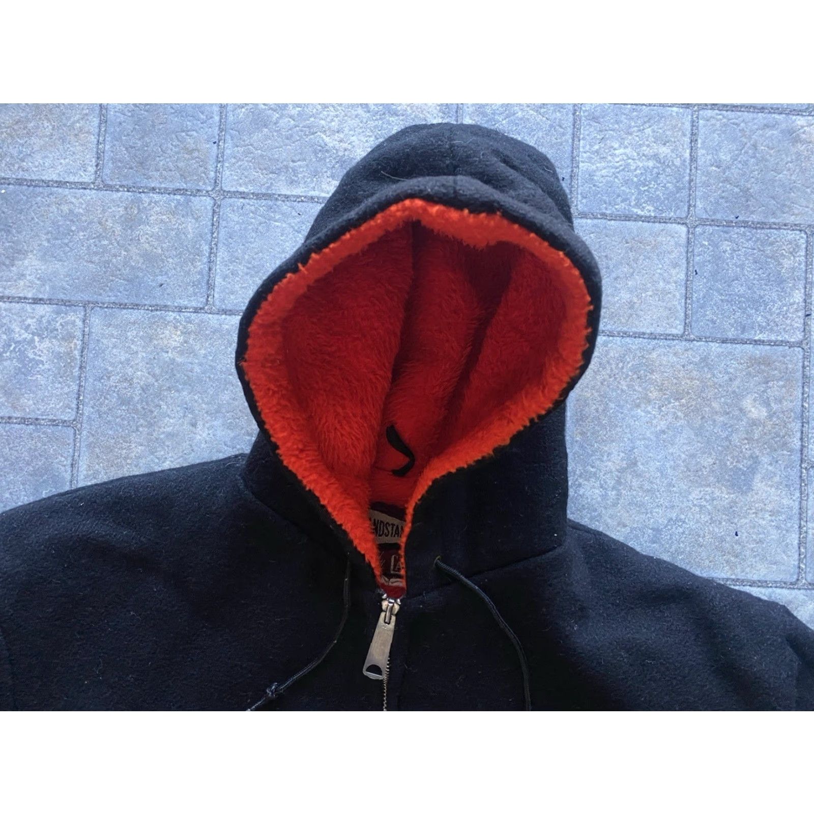 Vintage VINTAGE Grandstander by Campus Black Coat 40 Long Jacket Red Lining USA Made Mens Size US XXS / EU 40 - 4 Thumbnail