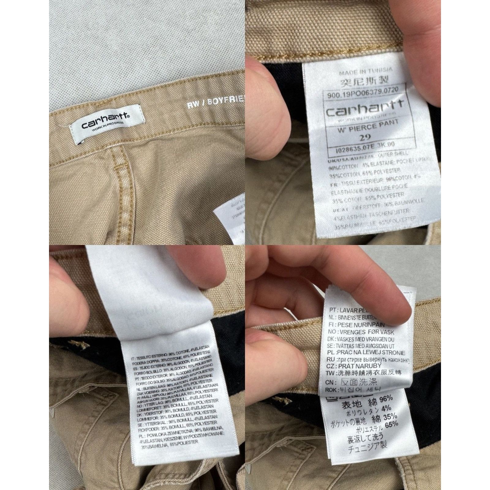 Carhartt Carhartt WIP Womens Straight RW/Boy Friend Pierce Pants 29 Size 30" / US 8 / IT 44 - 2 Thumbnail