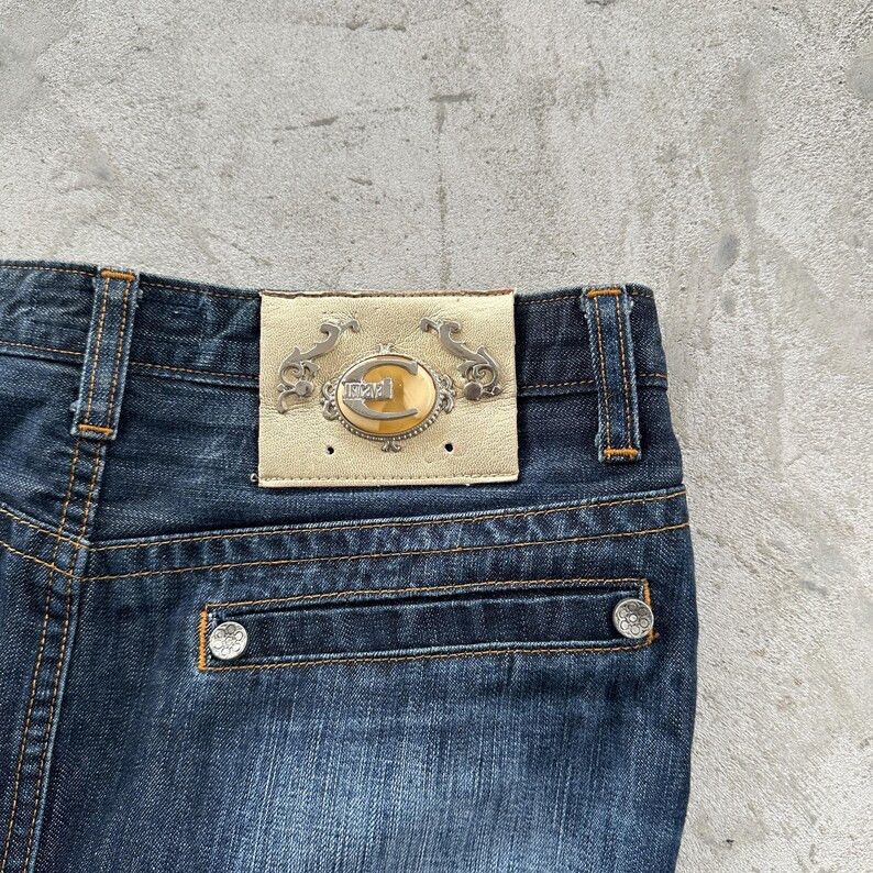 Just Cavalli Vintage Skirt Just Cavalli Denim Zip Button Women’s Blue 30 Size 30" / US 8 / IT 44 - 8 Thumbnail
