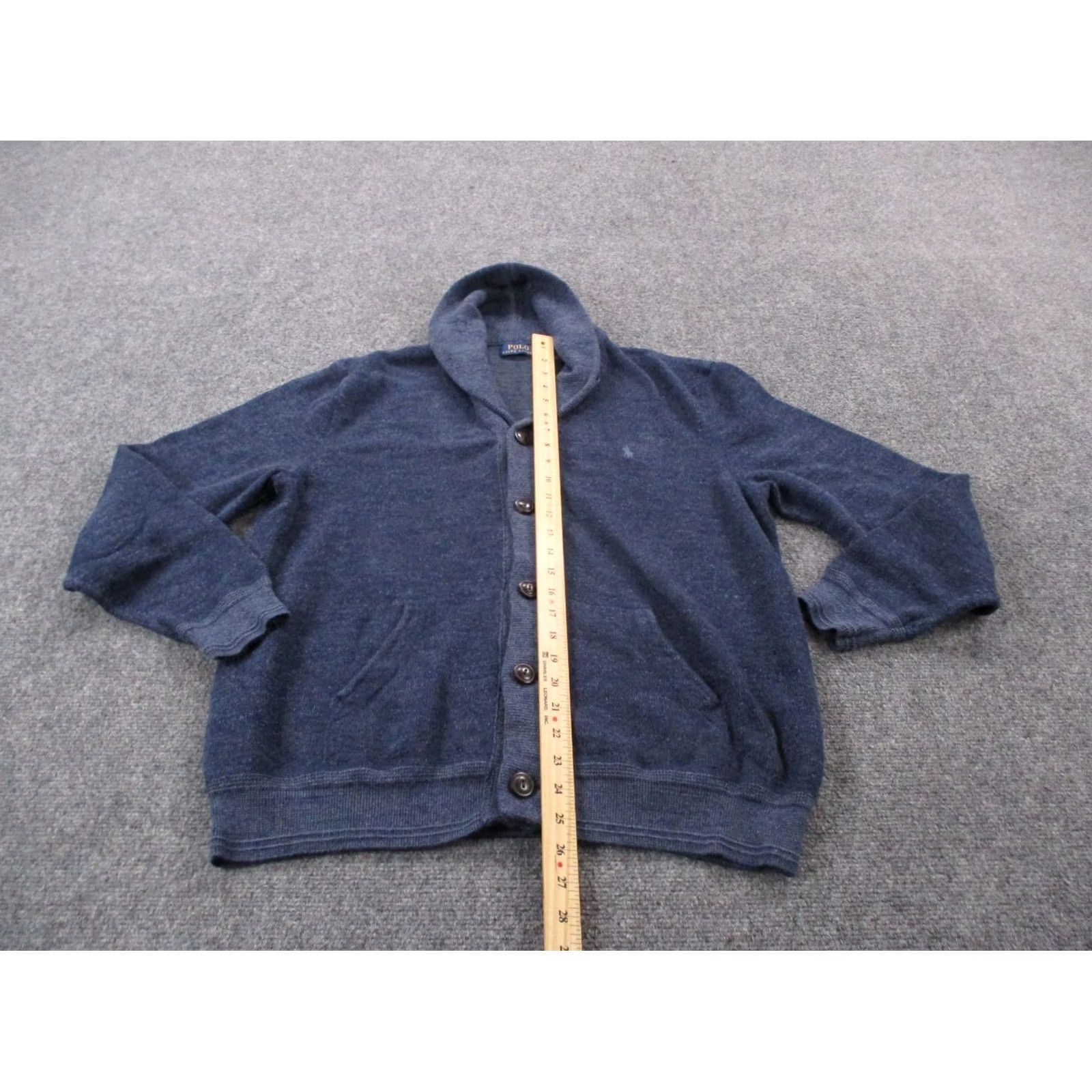 Polo Ralph Lauren VINTAGE Polo Ralph Lauren Sweater Cardigan Mens L Blue Polo Ralph Lauren Cardigan L Mens Blue 80s 90s Golf Size US L / EU 52-54 / 3 - 3 Thumbnail