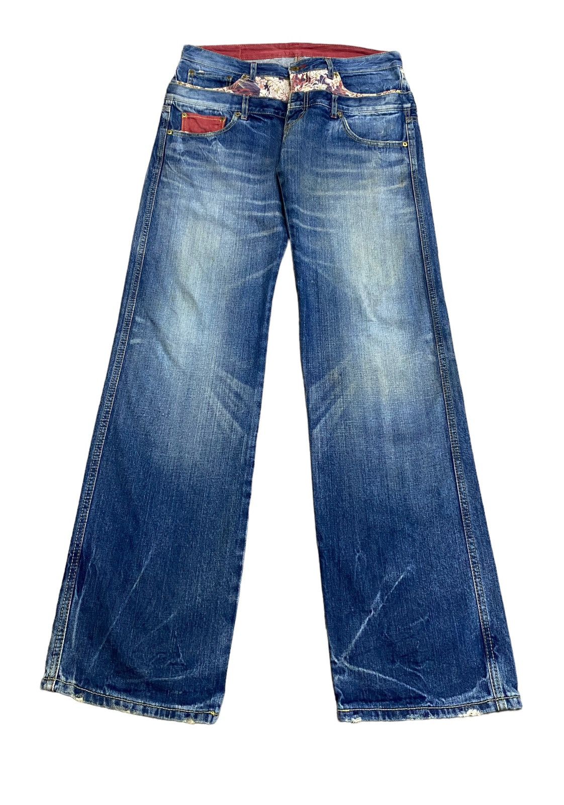 Eternal Rare Design Vintage Eternal Sukajan Doube Waist Jeans 1990s Size US 34 / EU 50 - 1 Thumbnail