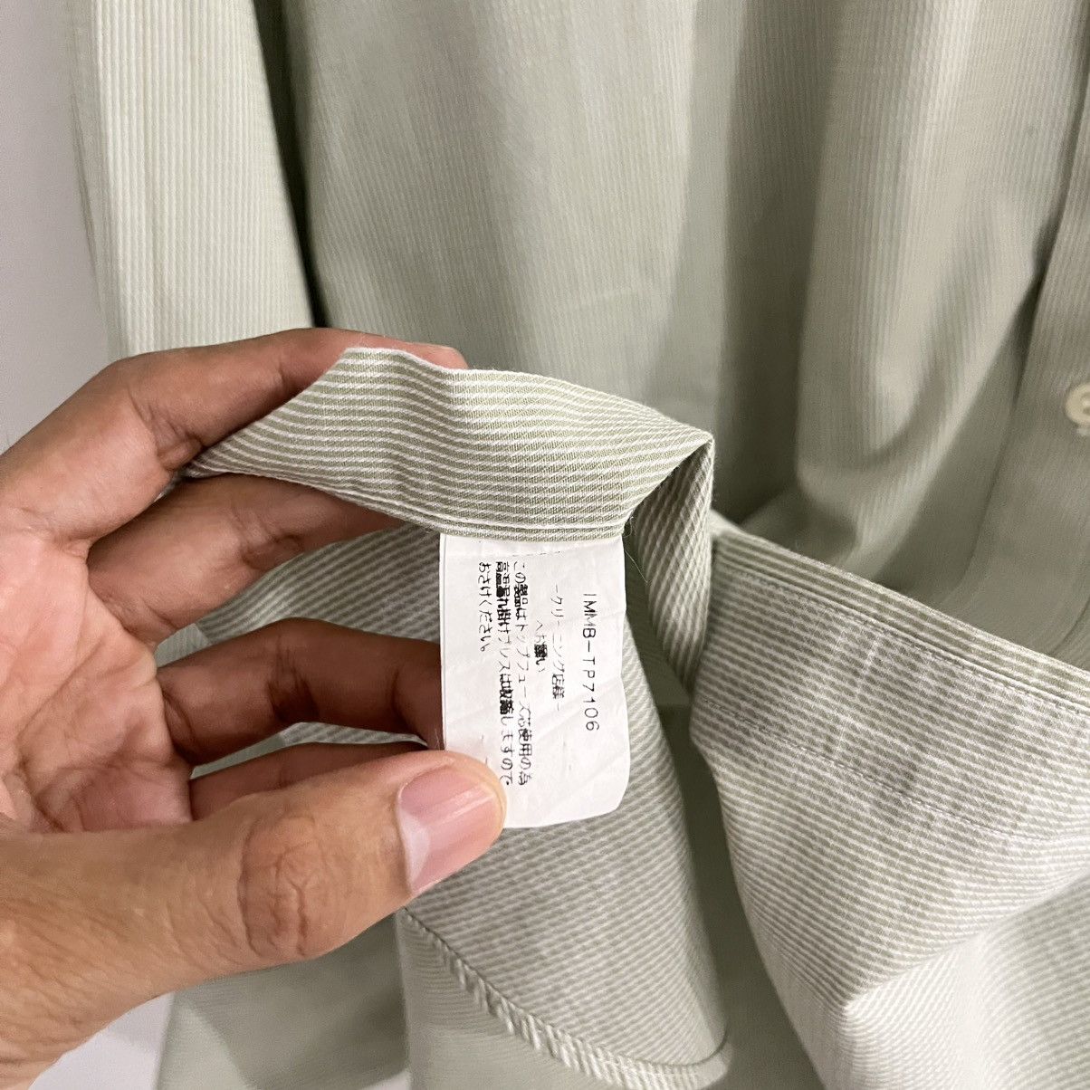 Issey Miyake Issey Miyake - Striped Longsleeve Button Up Size US L / EU 52-54 / 3 - 7 Thumbnail