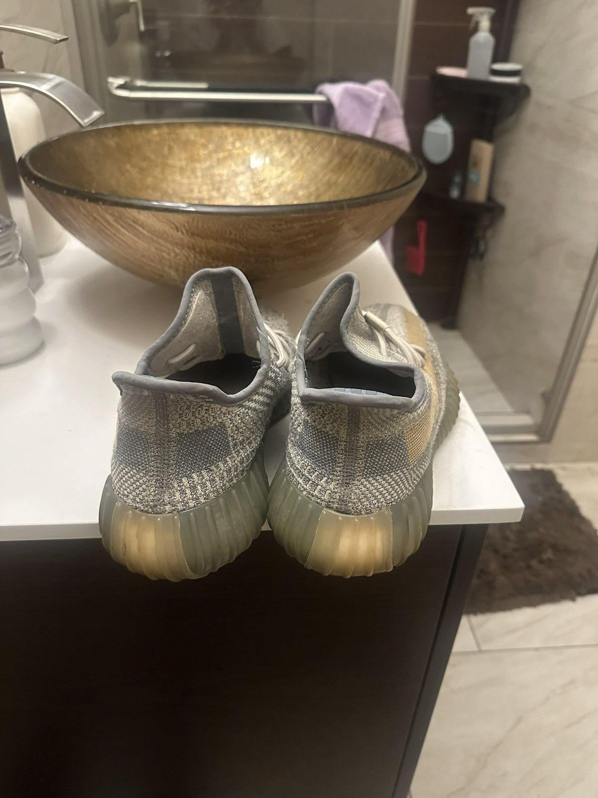 Yeezy Grey tan greenish yeezy 350 boost Size US 10.5 / EU 43-44 - 5 Thumbnail