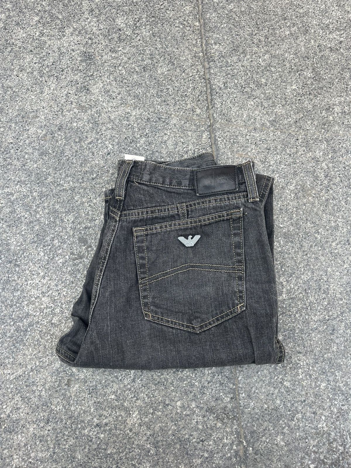 Emporio Armani Emporio Armani Jeans Slim Fit Stretch Denim Size 29 Black Size US 29 - 1 Thumbnail