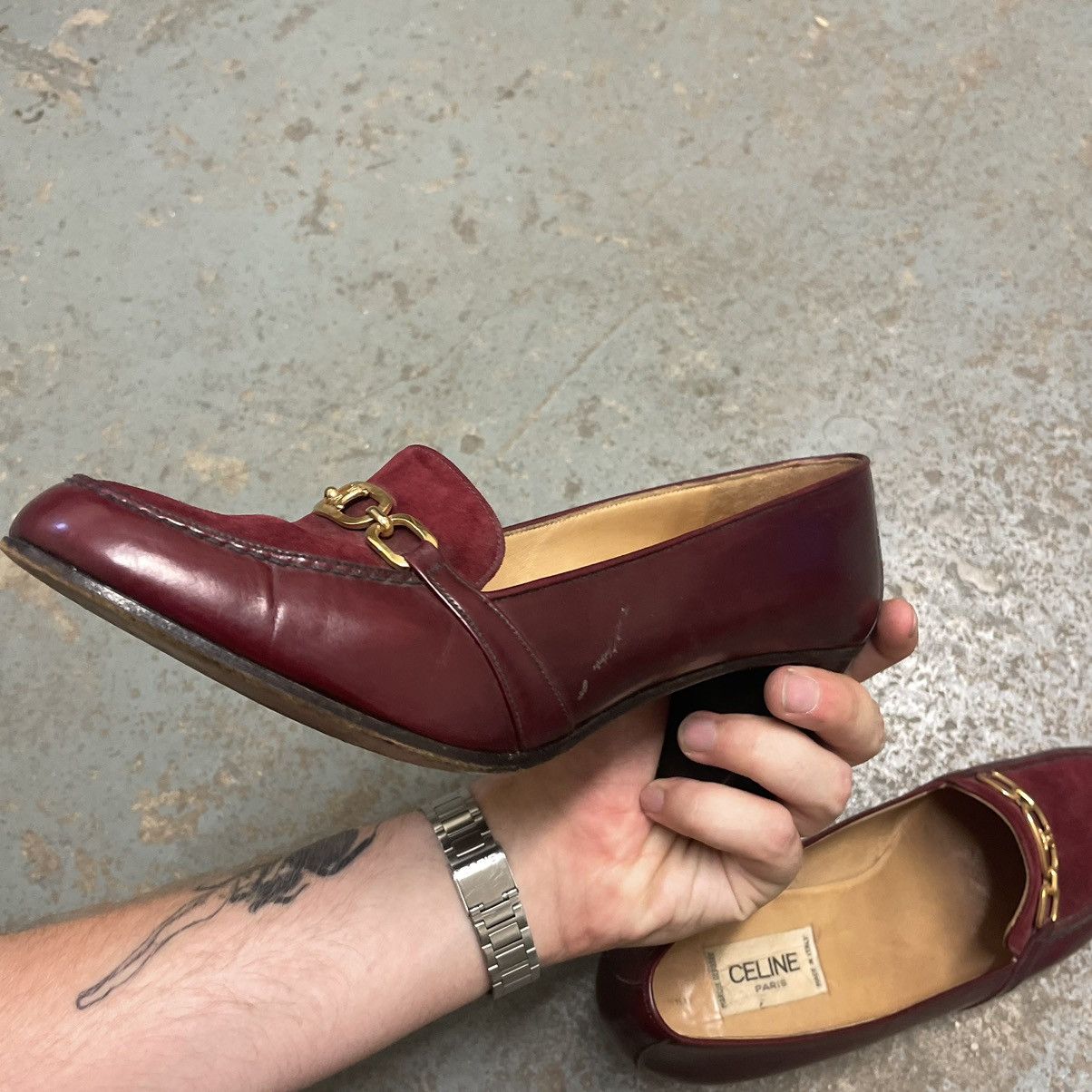 Celine × Vintage Vintage celine leather pumps Size US 9 / IT 39 - 11 Thumbnail