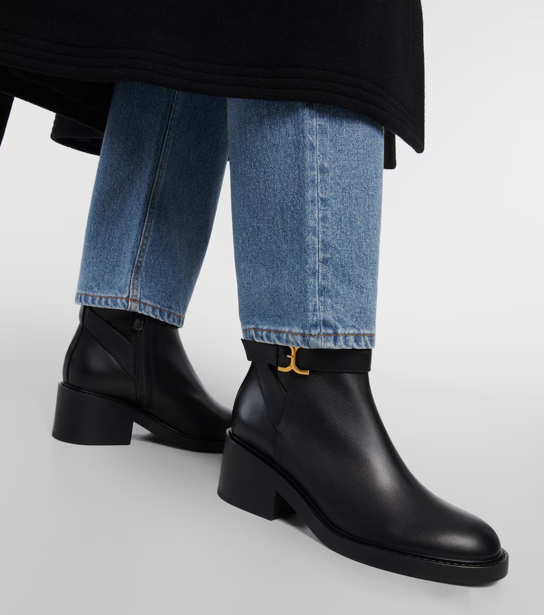 Chloe o1loc1c1024 Marcie Ankle Boots in Black Size US 5 / IT 35 - 6 Thumbnail