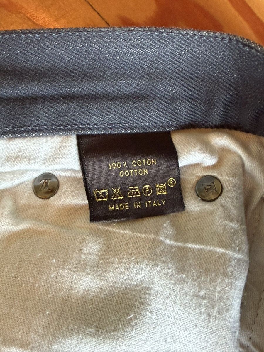 Louis Vuitton Louis Vuitton gray denim biker pants Size US 32 / EU 48 - 6 Thumbnail