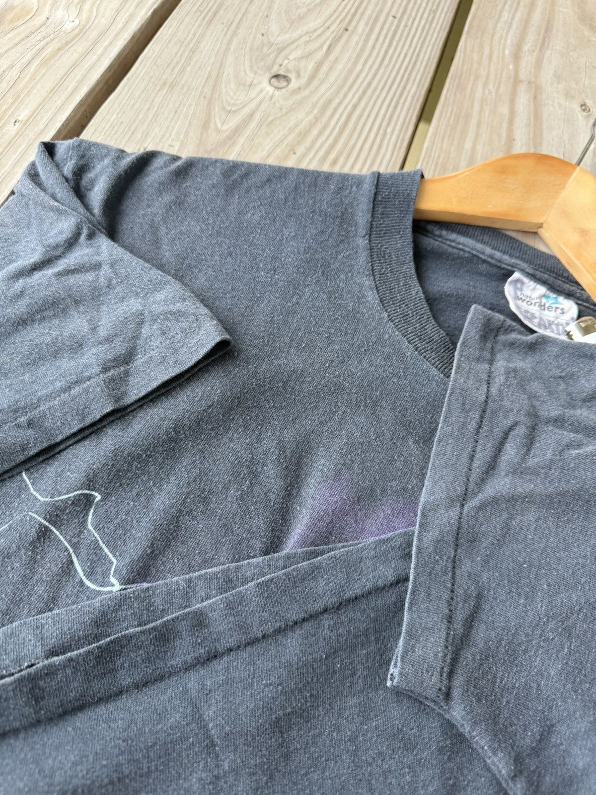 Vintage Vintage Wolf Lightning Graphic Tee Size US L / EU 52-54 / 3 - 2 Thumbnail