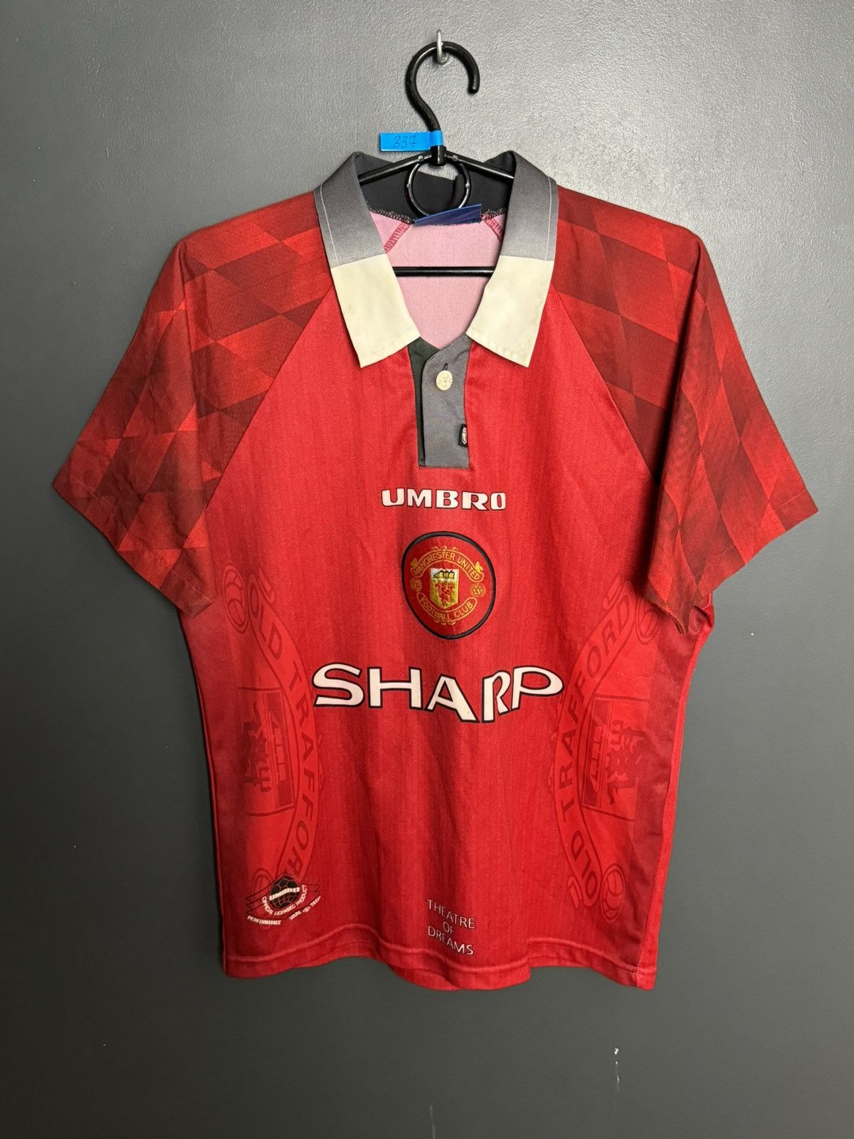 Umbro KIDS Manchester United 96/98 Home Football Jersey T-Shirt Size US XS / EU 42 / 0 - 1 Thumbnail