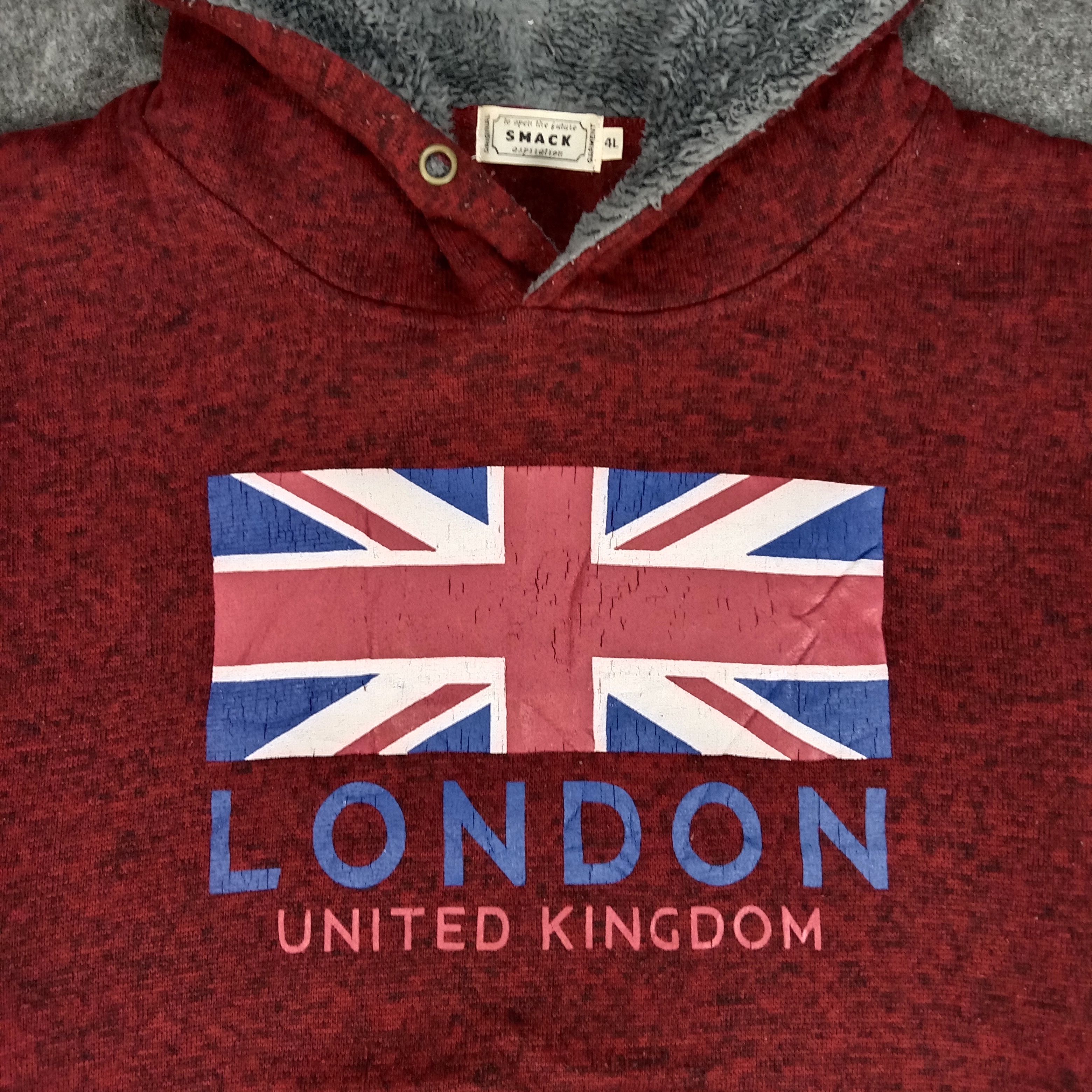 Other UK × Vintage London United Kingdom Winter Sweatshirt Hoodies Size US XXL / EU 58 / 5 - 2 Thumbnail
