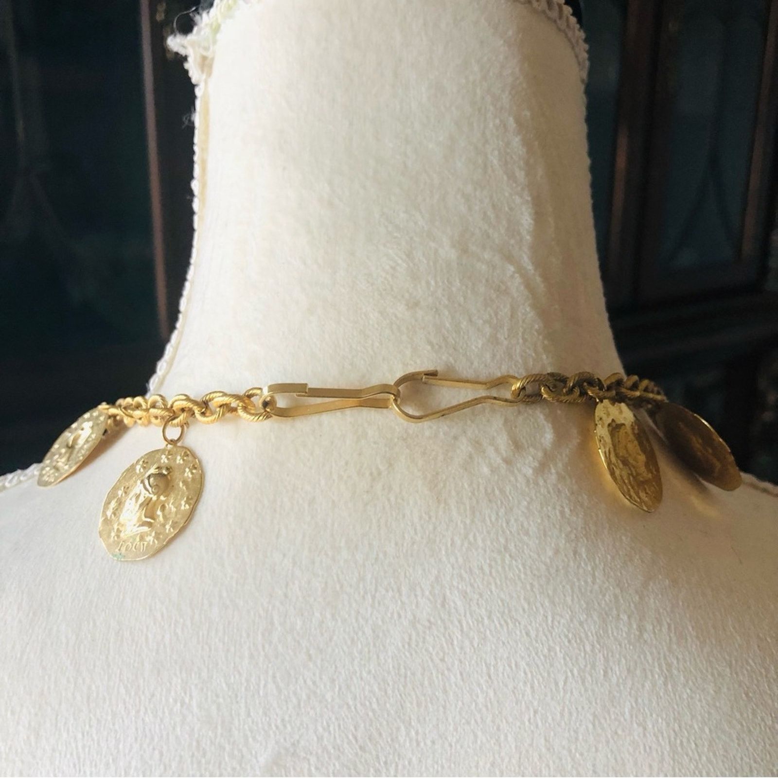 Vintage Vintage Spanish faux coin chain link necklace Size ONE SIZE - 6 Thumbnail