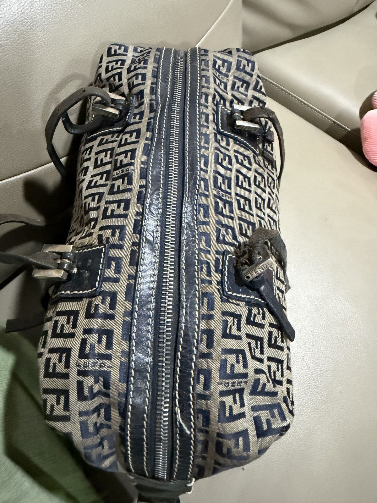 Fendi Authentic Fendi Zucca Monogram Canvas Hand Bag Size ONE SIZE - 13 Thumbnail