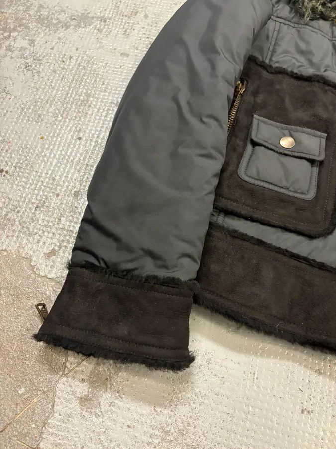 Dolce & Gabbana FW2009 Dolce & Gabbana Hybrid Nylon Shearling Black Jacket Size XS / US 0-2 / IT 36-38 - 7 Thumbnail
