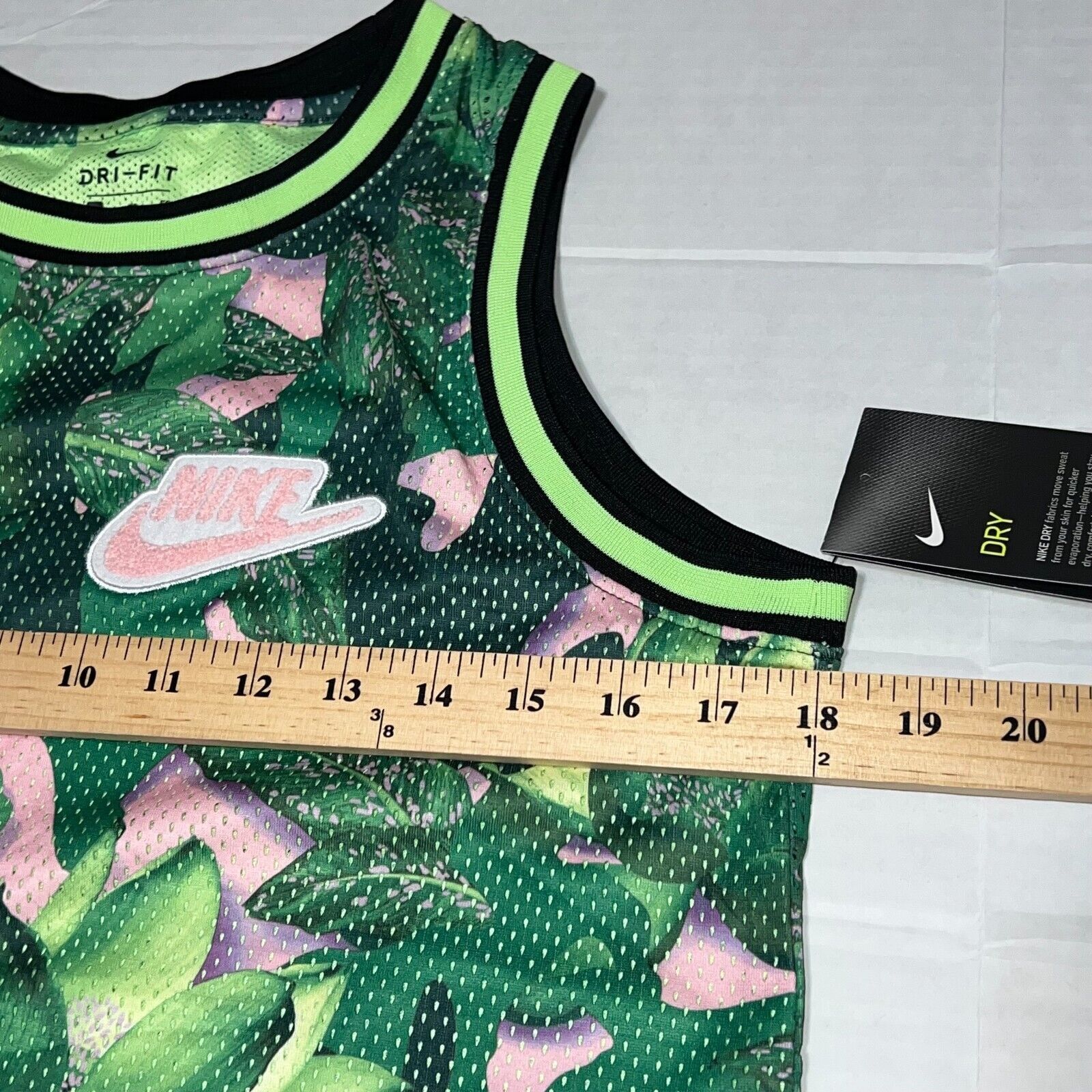 Nike Nike Dri Fit Hoopfly Basketball Jersey AQ9485-315 Boys XL Size US XXS / EU 40 - 8 Thumbnail
