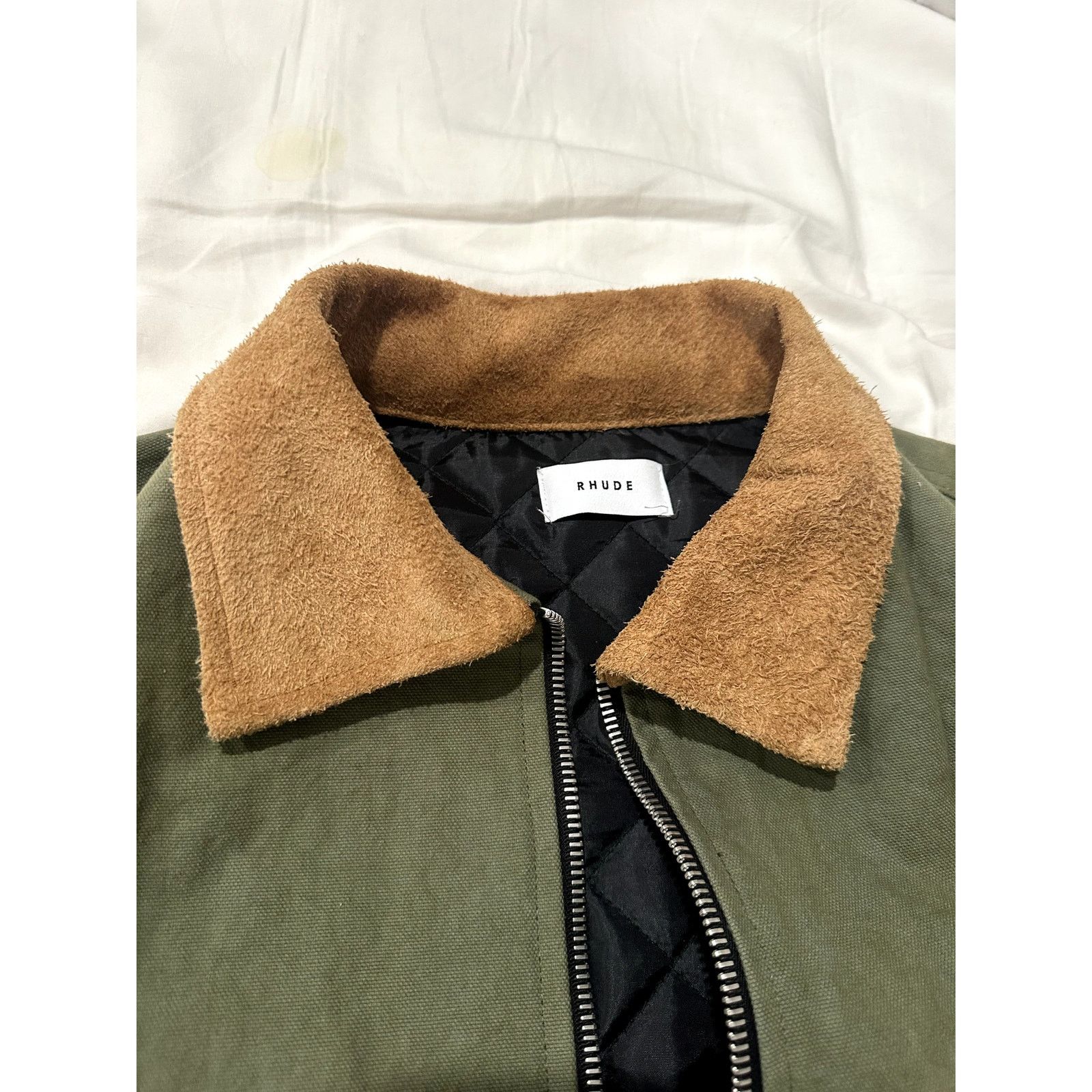 Rhude Rhude Trucker Jacket Olive Green XL Size US XL / EU 56 / 4 - 5 Thumbnail
