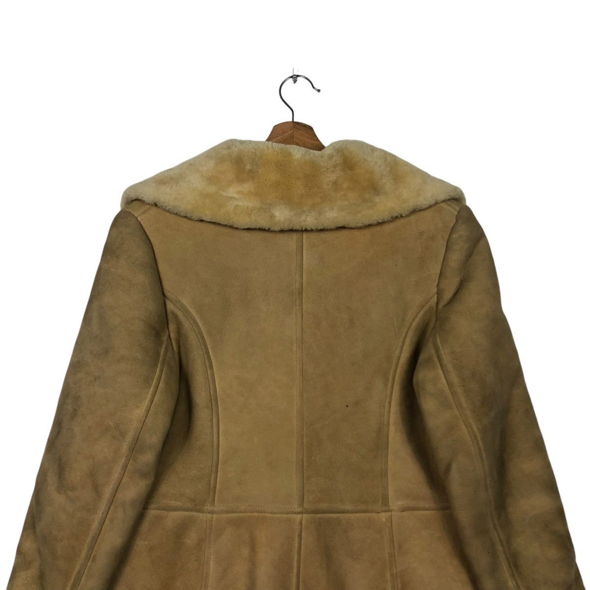 Vintage 🔥VINTAGE SHEARLING LEATHER JACKET MINK FUR BLANKET SCULLY Size US S / EU 44-46 / 1 - 11 Thumbnail
