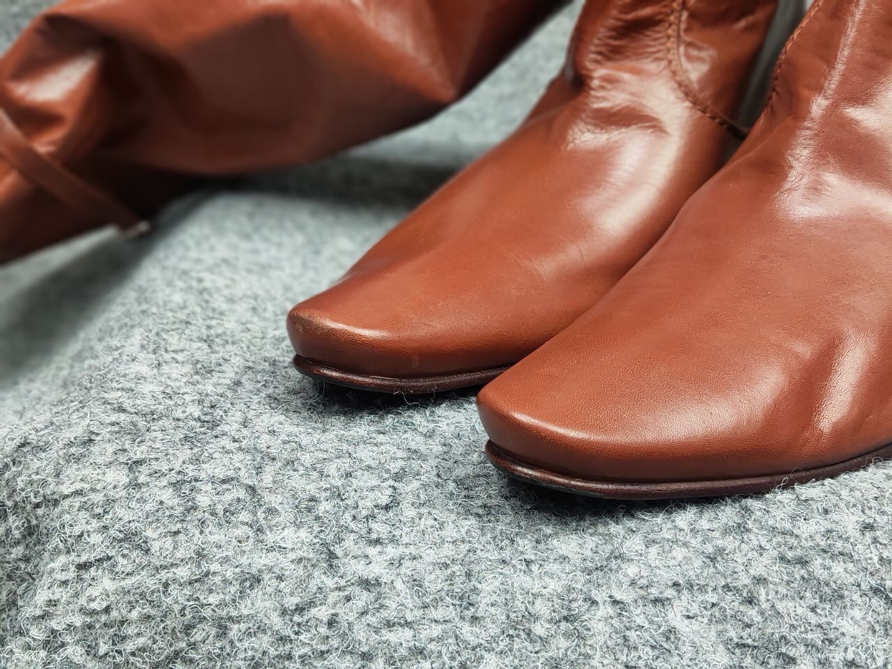 Bottega Veneta Rare Bottega Veneta High Riding Brown leather Light Boots Size US 6 / IT 36 - 14 Thumbnail