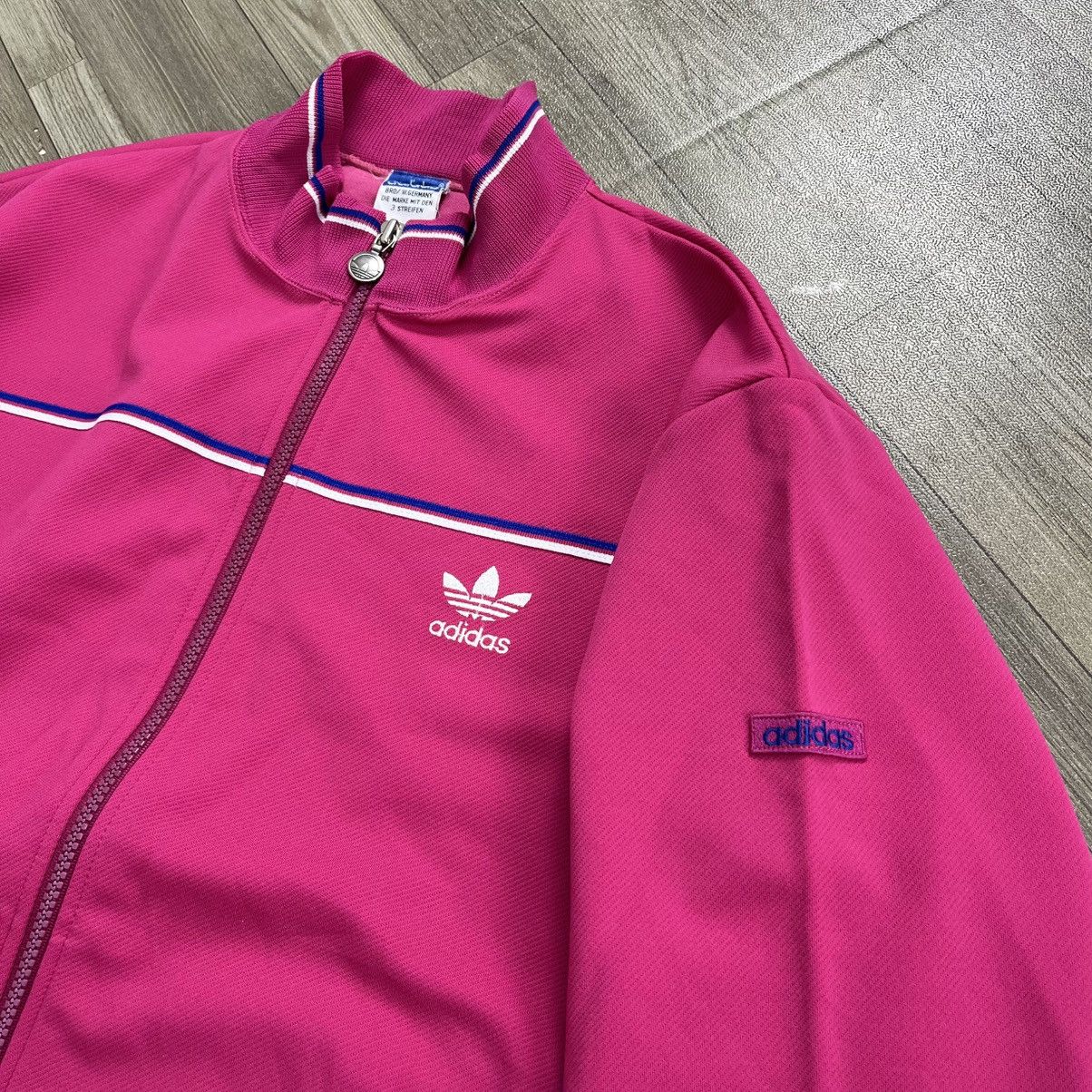 Adidas Vintage 80s Adidas Descente West Germany Tracktop Japan Size US M / EU 48-50 / 2 - 4 Thumbnail