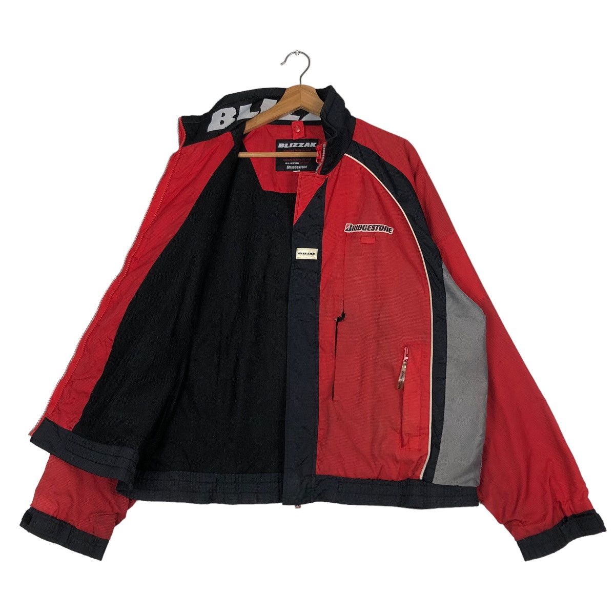 Japanese Brand 🔥Vintage Racing Bomber Jacket Blizzak Bridgestone Big Logo Size US L / EU 52-54 / 3 - 11 Thumbnail