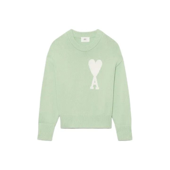 AMIPARIS Love Heart Logo Knit Sweater Unisex 0079