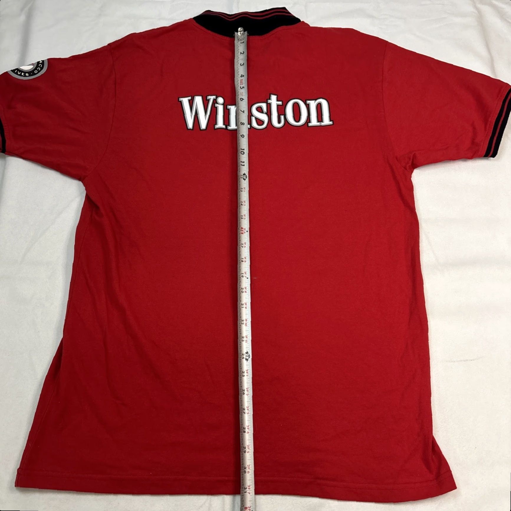 Vintage VINTAGE Winston No Bull Red Collared T-Shirt Tobacco Jerzees XL Men’s Size US XL / EU 56 / 4 - 7 Thumbnail