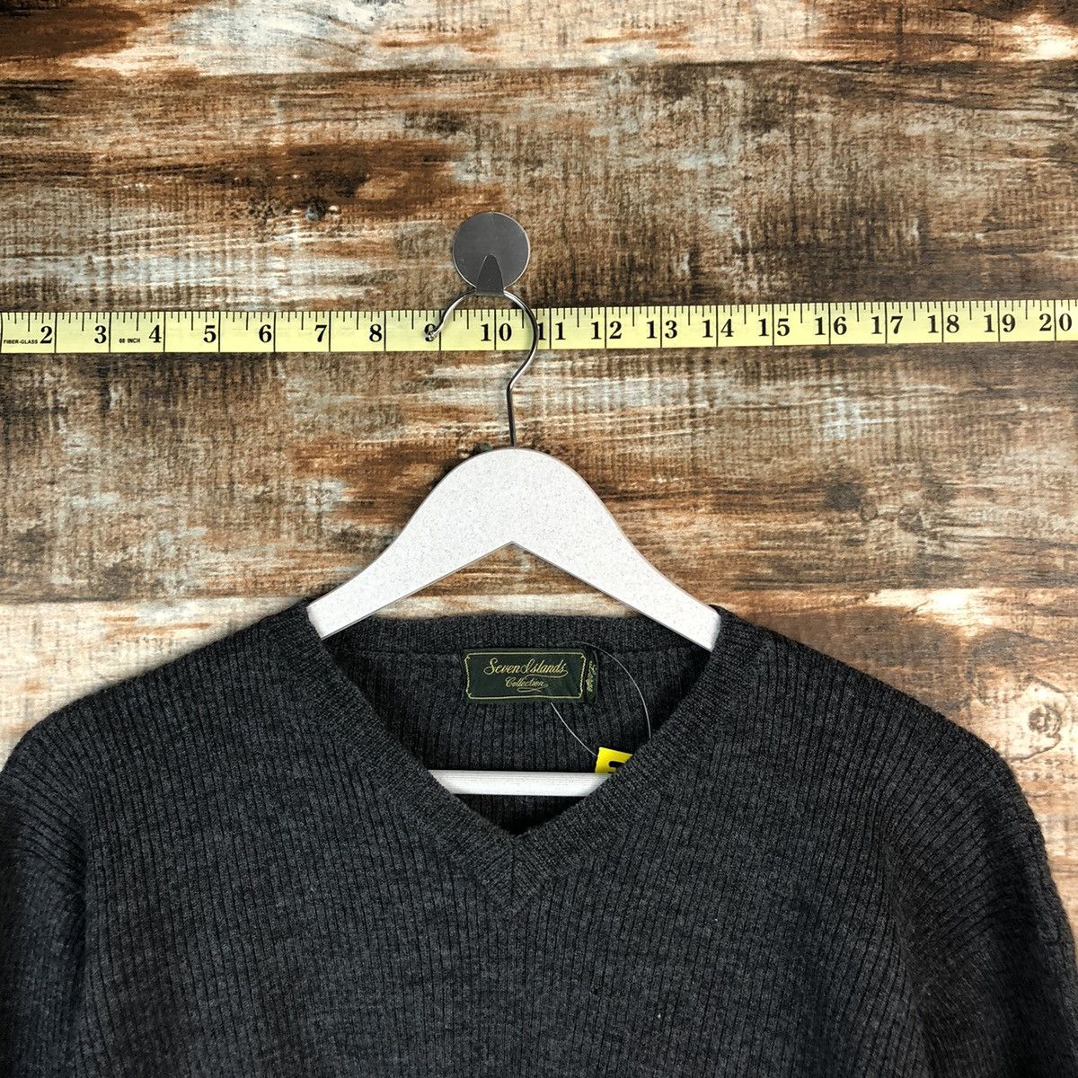 Homespun Knitwear × Japanese Brand Seven Island Grey Knitwear #A1356 Size M / US 6-8 / IT 42-44 - 4 Thumbnail
