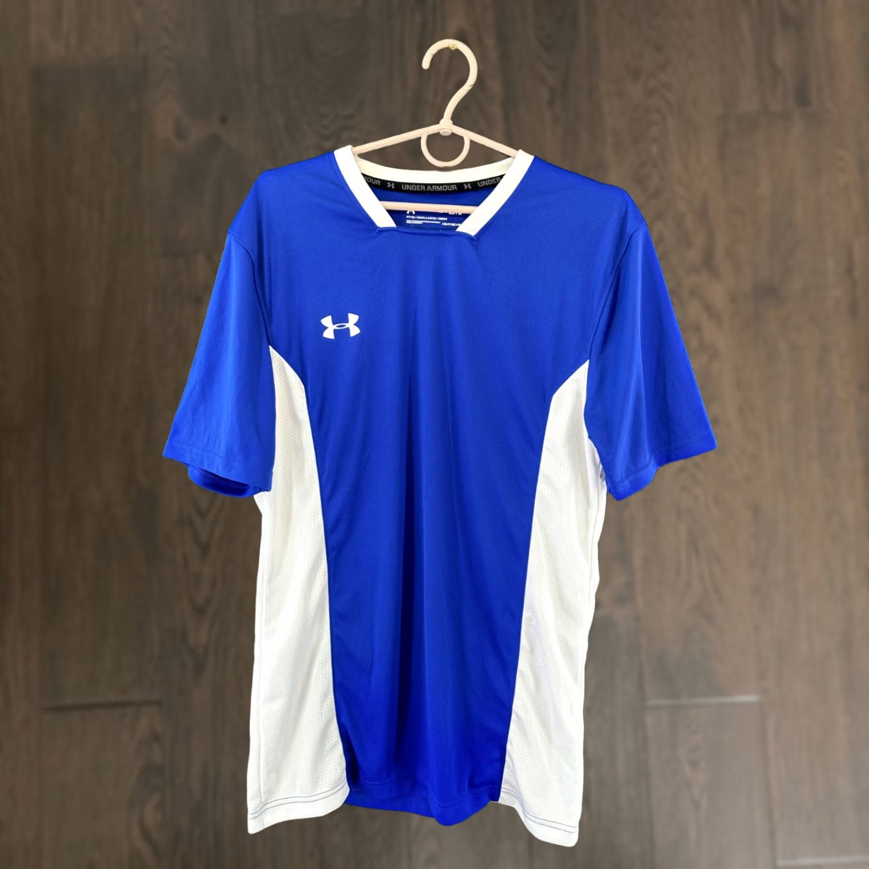 Under Armour Under Armour MENS T-Shirt Jersey Short Sleeve Training Compression Shirt BLUE White Msize Size US M / EU 48-50 / 2 - 1 Thumbnail