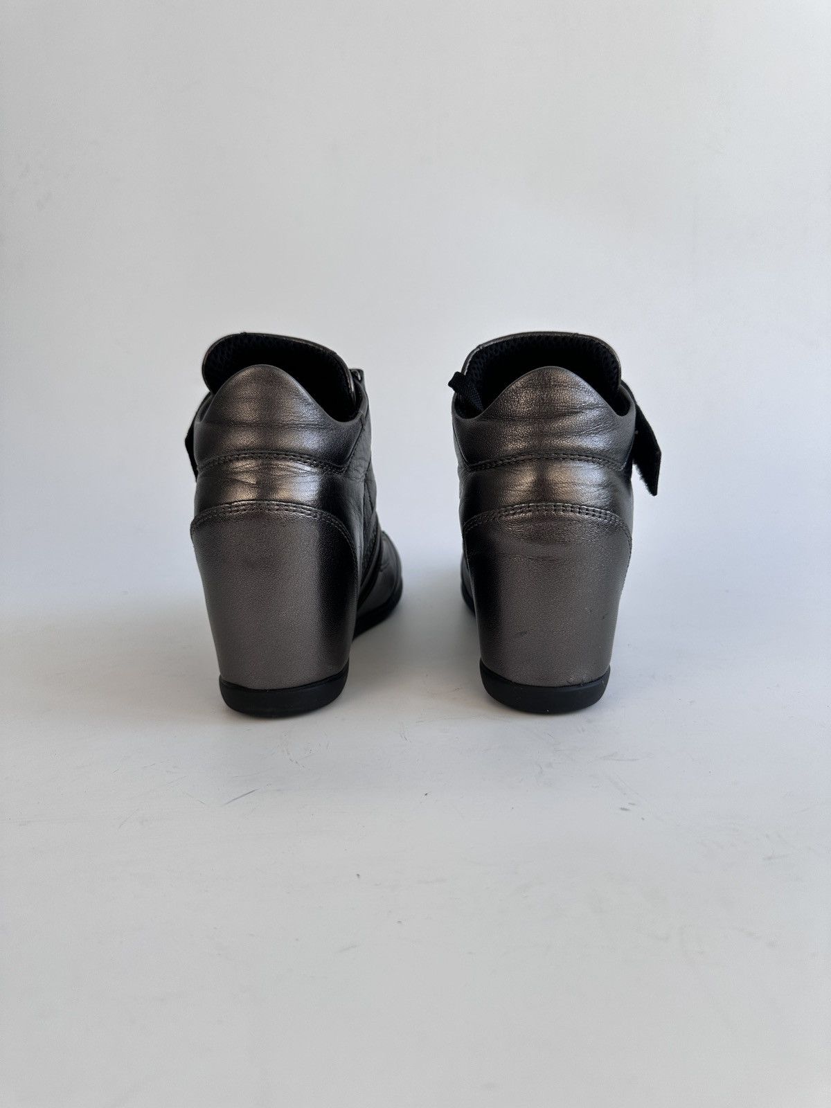 Dirk Bikkembergs Bikkembergs Gunmetal Metallic Wedge Sneakers Size EU 36 Size US 6 / IT 36 - 8 Thumbnail