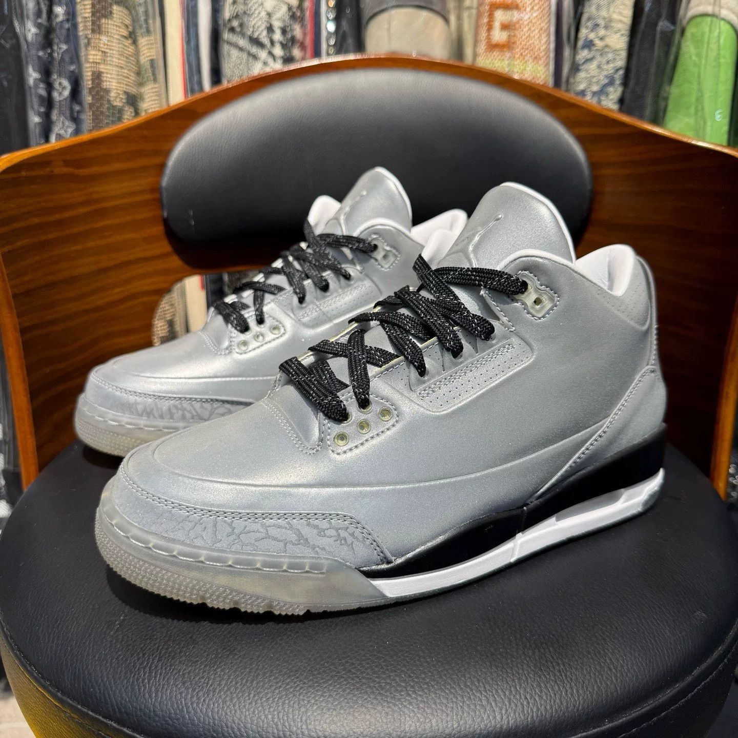 Nike Nike AJ3 Reflective Silver Lowtop Sneakers M Men Size US 10 / EU 43 - 1 Thumbnail