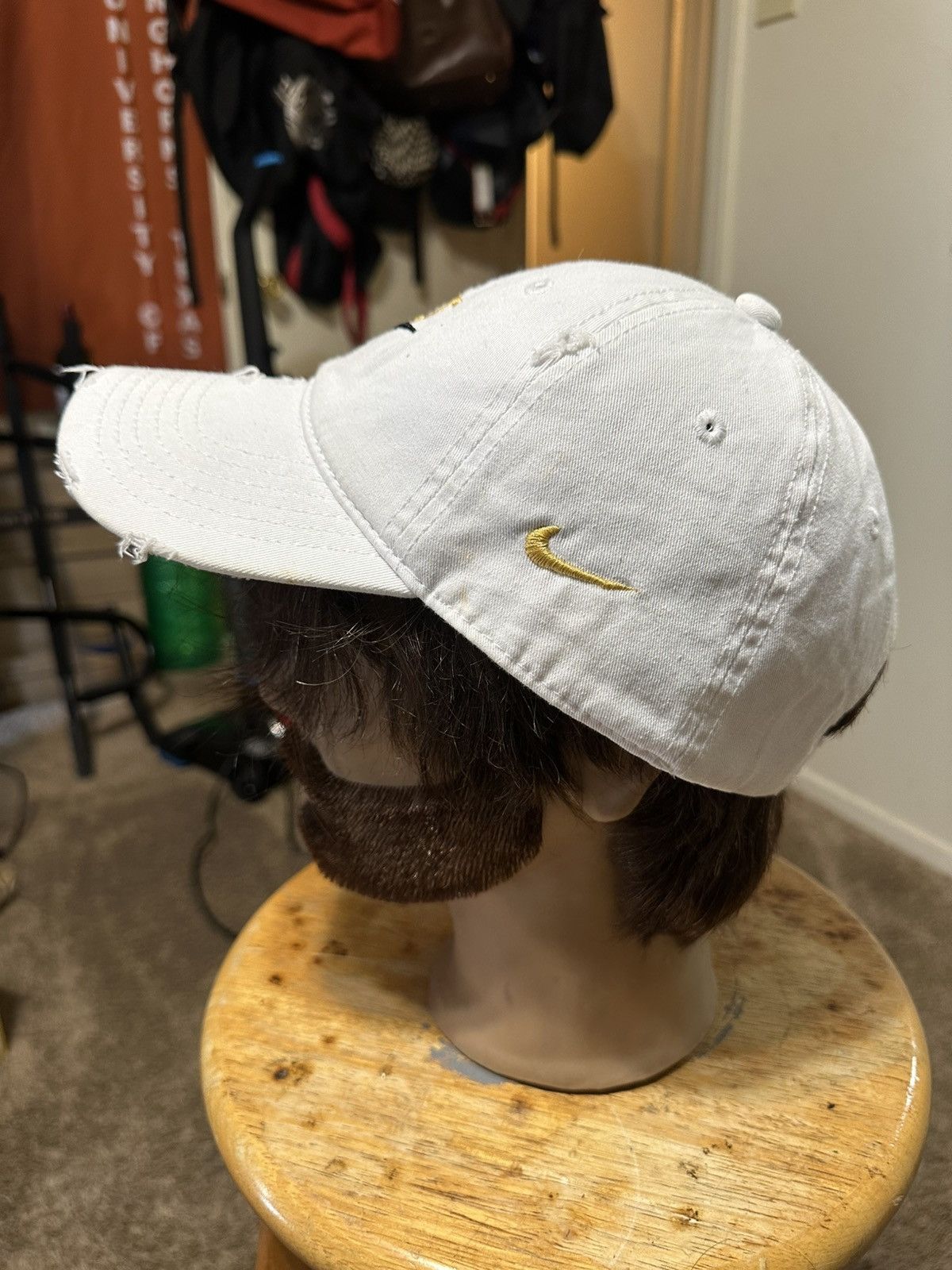 Nike × Vintage Vintage Nike sportswear “triple gold check” hat 90s Size ONE SIZE - 5 Thumbnail
