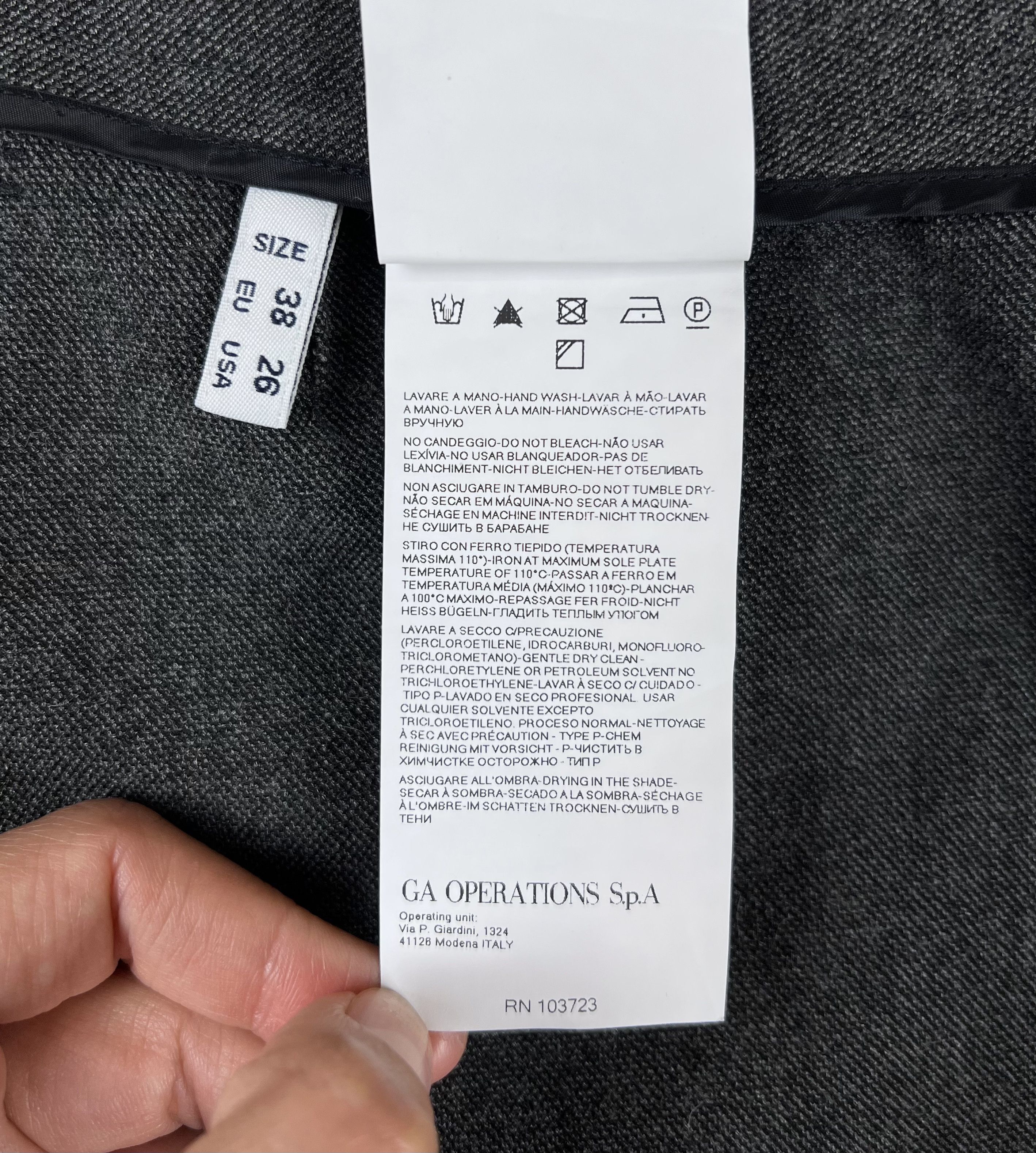 Armani Armani Jeans Dress Pants Tailored Trousers EU38/US26 Size 26" / US 2 / IT 38 - 12 Thumbnail