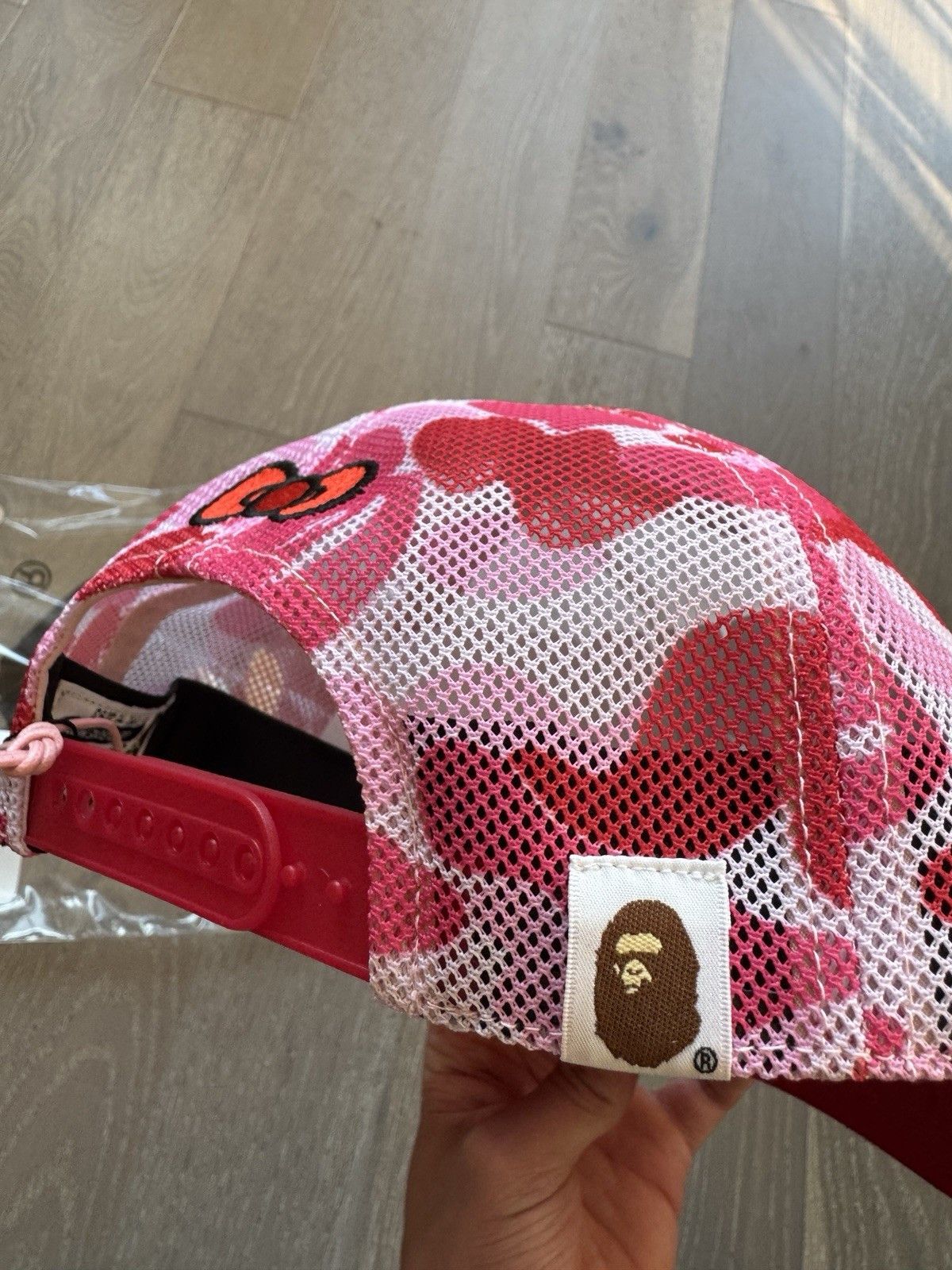 Bape A BATHING APE Sanrio Hello Kitty ABC CAMO MESH CAP HAT Pink Size ONE SIZE - 9 Thumbnail
