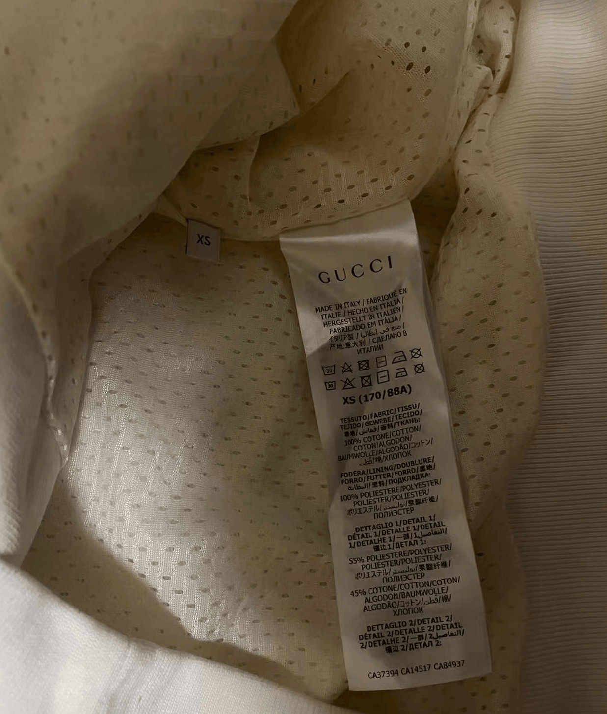 Gucci GUCCI white sports jacket oversize size XS like S-M Size US XS / EU 42 / 0 - 6 Thumbnail