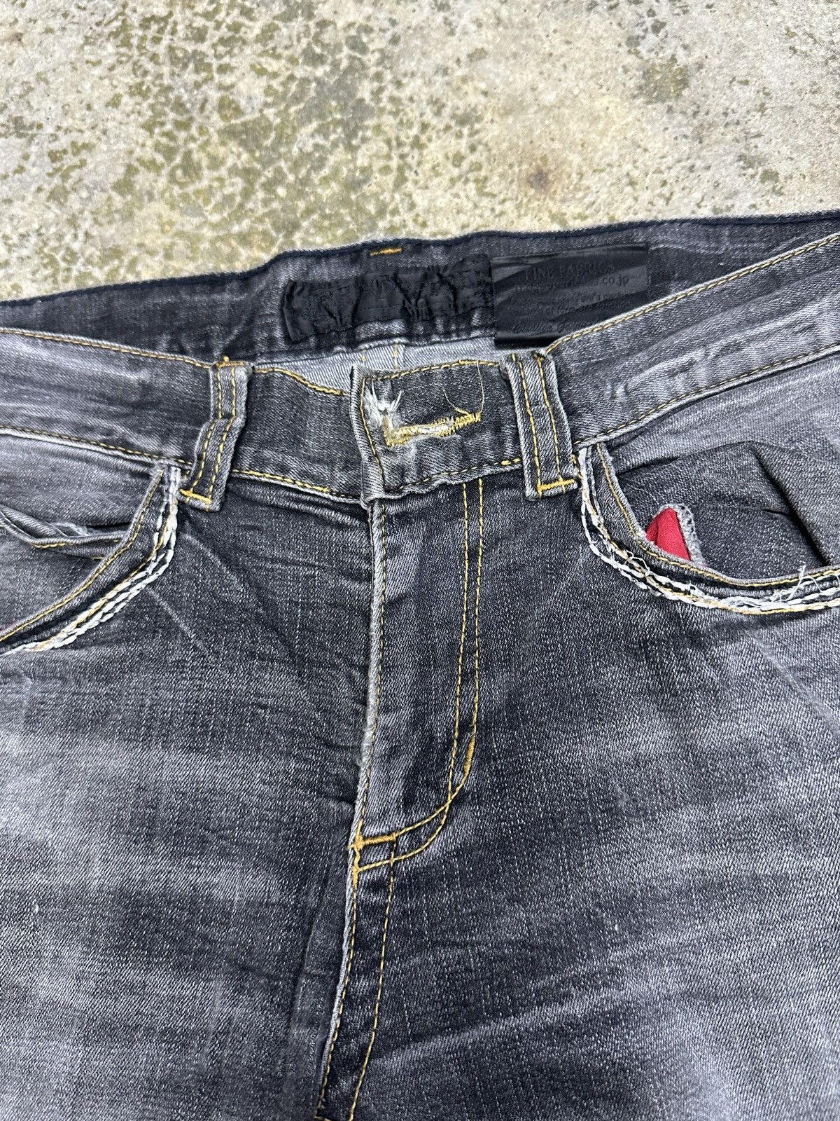 Ed Hardy × Japanese Brand Red Pepper distressed Denim Rare Design Size US 31 - 7 Thumbnail