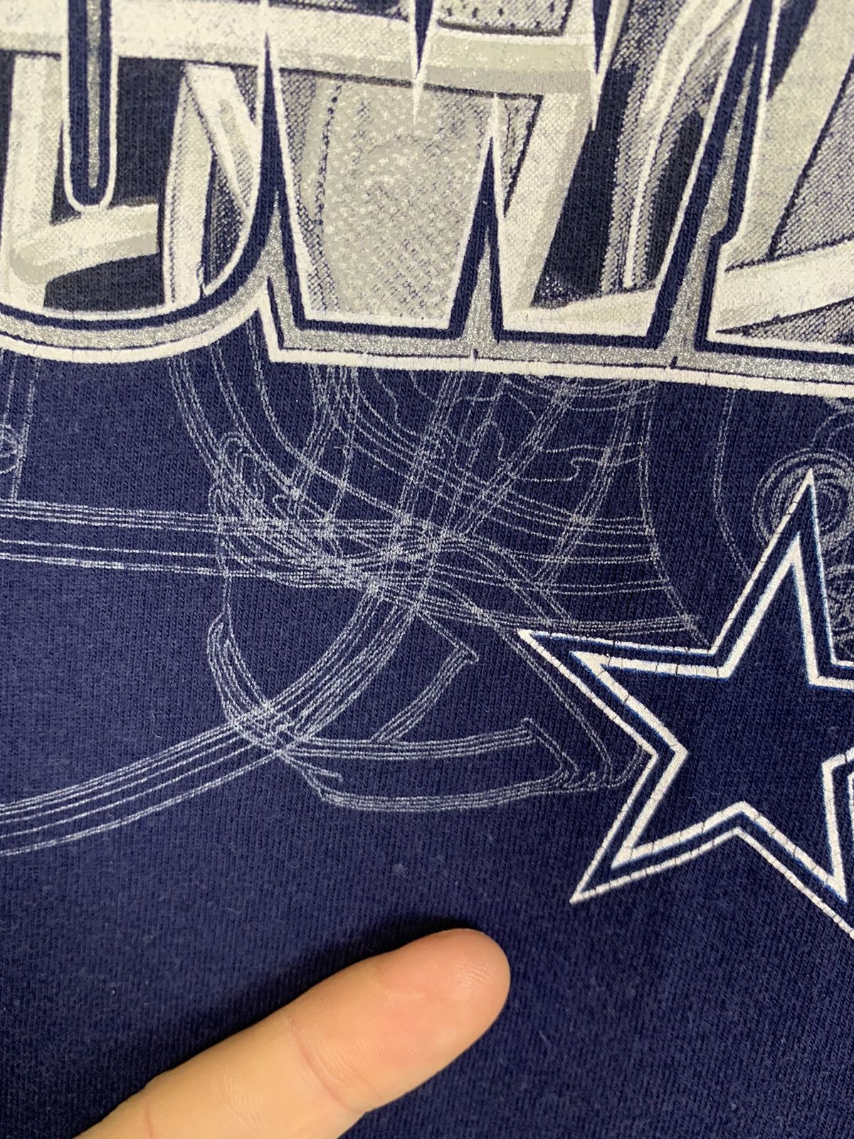 NFL × Vintage Vintage Dallas Cowboys Faded T-shirt Size US L / EU 52-54 / 3 - 16 Thumbnail
