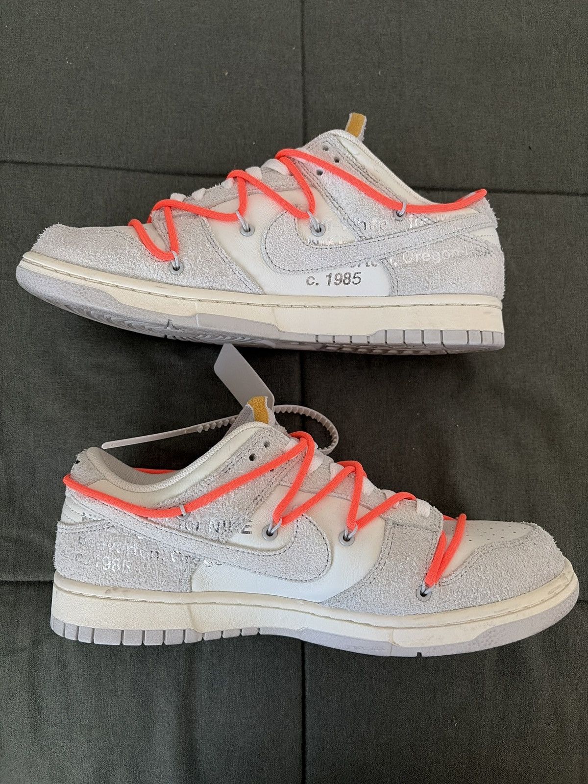 Nike × Off-White Nike Off White Dunk Low Lot 11 Size US 10.5 / EU 43-44 - 4 Thumbnail
