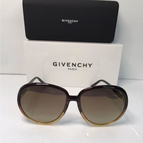 Givenchy 💯 Givenchy Brown Gradient Oval Ladies Sunglasses GV 7180/S Size ONE SIZE - 8 Thumbnail