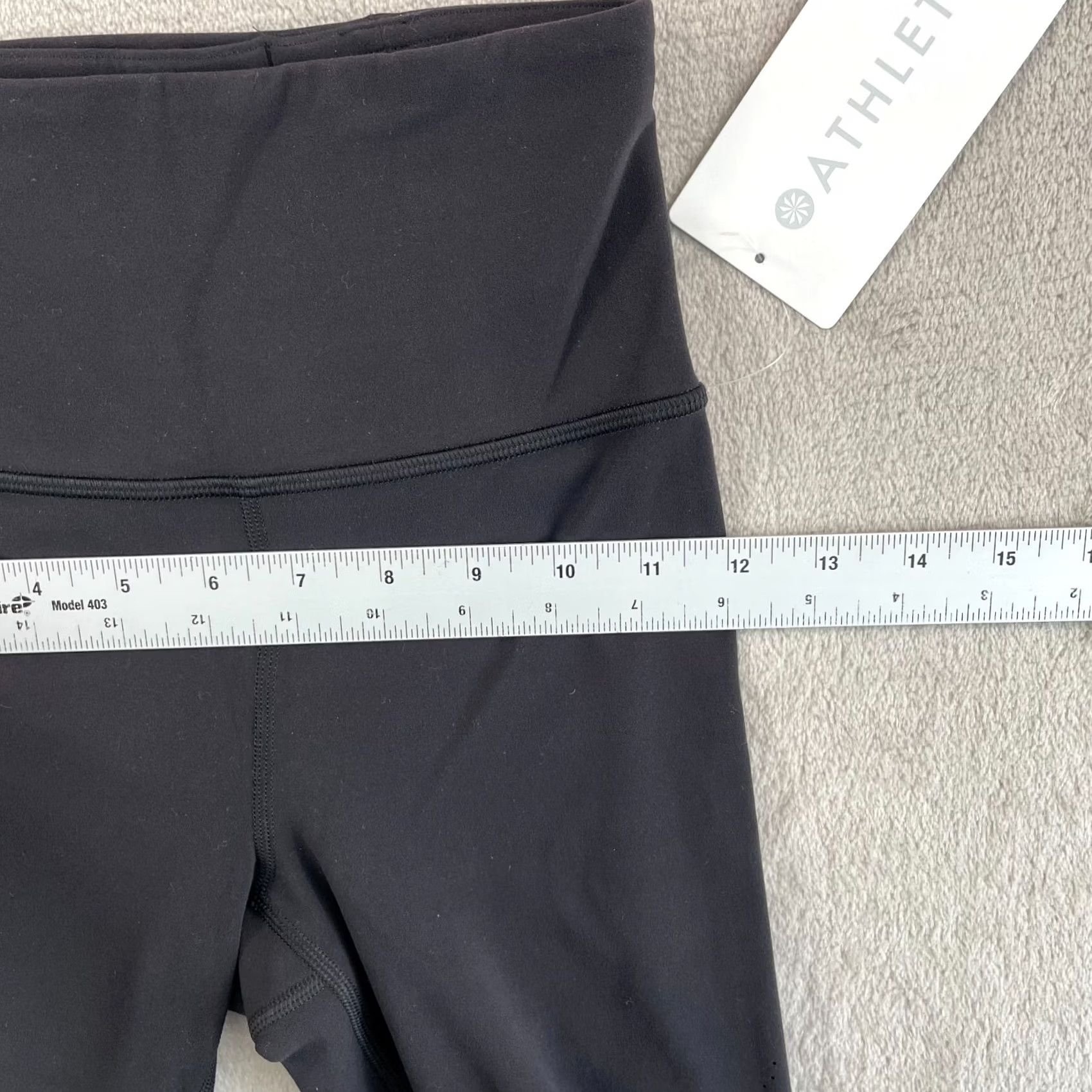 Athleta Athleta Leggings Women 2XS Black 7/8 Tight High Rise Elation Laser Cut NWT MINT 99 Size 24" / US 00 / IT 34 - 5 Thumbnail