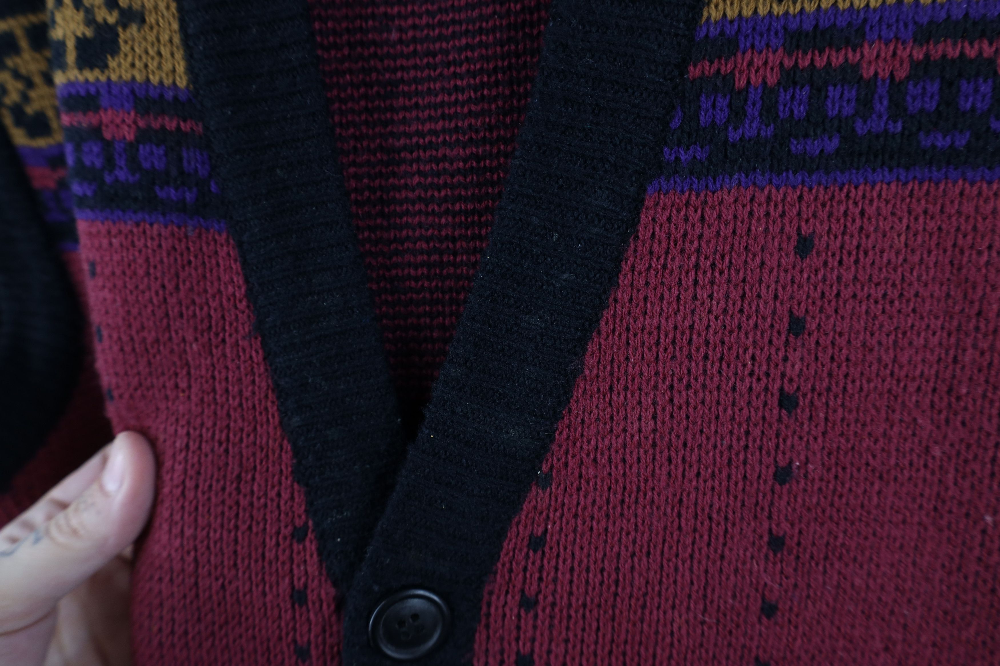 Vintage Vintage 90s Streetwear Fair Isle Knit Cardigan Sweater Vest Size US M / EU 48-50 / 2 - 7 Thumbnail