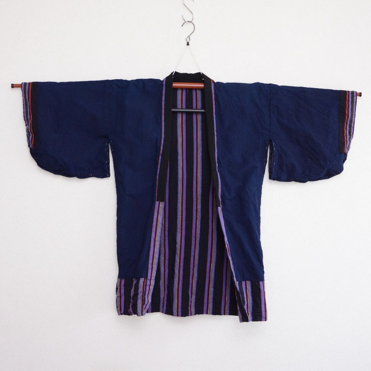 Japanese Brand × Vintage Vintage Japanese Noragi Kimono Jacket Indigo Plain Lining Size US M / EU 48-50 / 2 - 2 Thumbnail