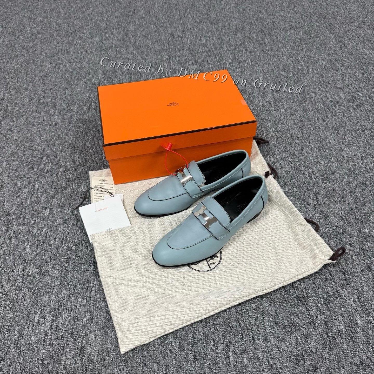 Hermes Hermes Paris Silver H Buckle Loafers 37 Size US 6 / IT 36 - 1 Thumbnail