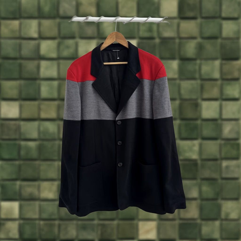 Moschino VINTAGE Moschino Blazer Jacket XL Mens Black City Casual Designer 90s USA Paris Italy Streetwear Formaul 2 Piece Size 46R - 1 Thumbnail