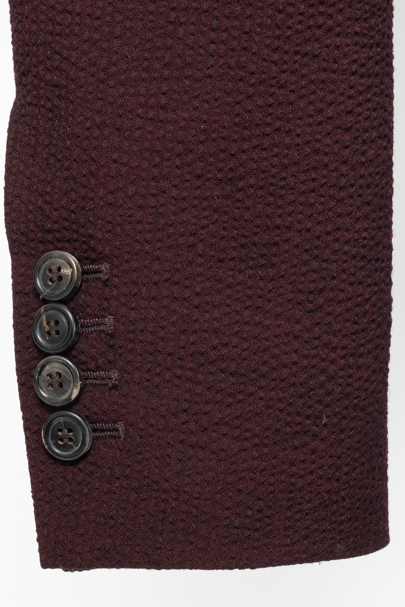 Y/Project Y/PROJECT SS20 Runway Bordeaux Stretch-Wool Cropped Blazer Size XS / US 0-2 / IT 36-38 - 7 Thumbnail