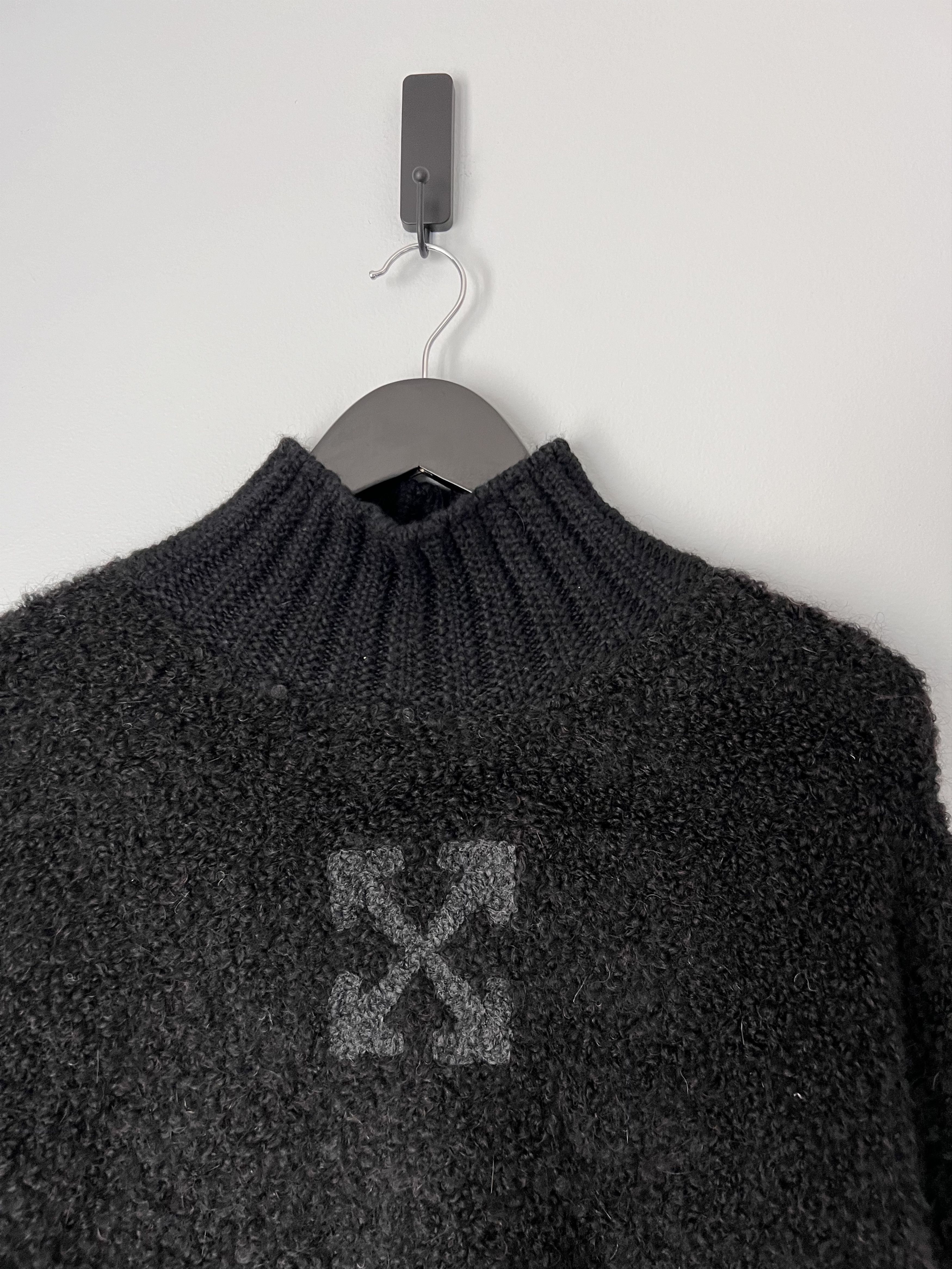 Off-White Off White Arrow Daddy Knit Mockneck Sweater in Black Size US XXL / EU 58 / 5 - 2 Thumbnail