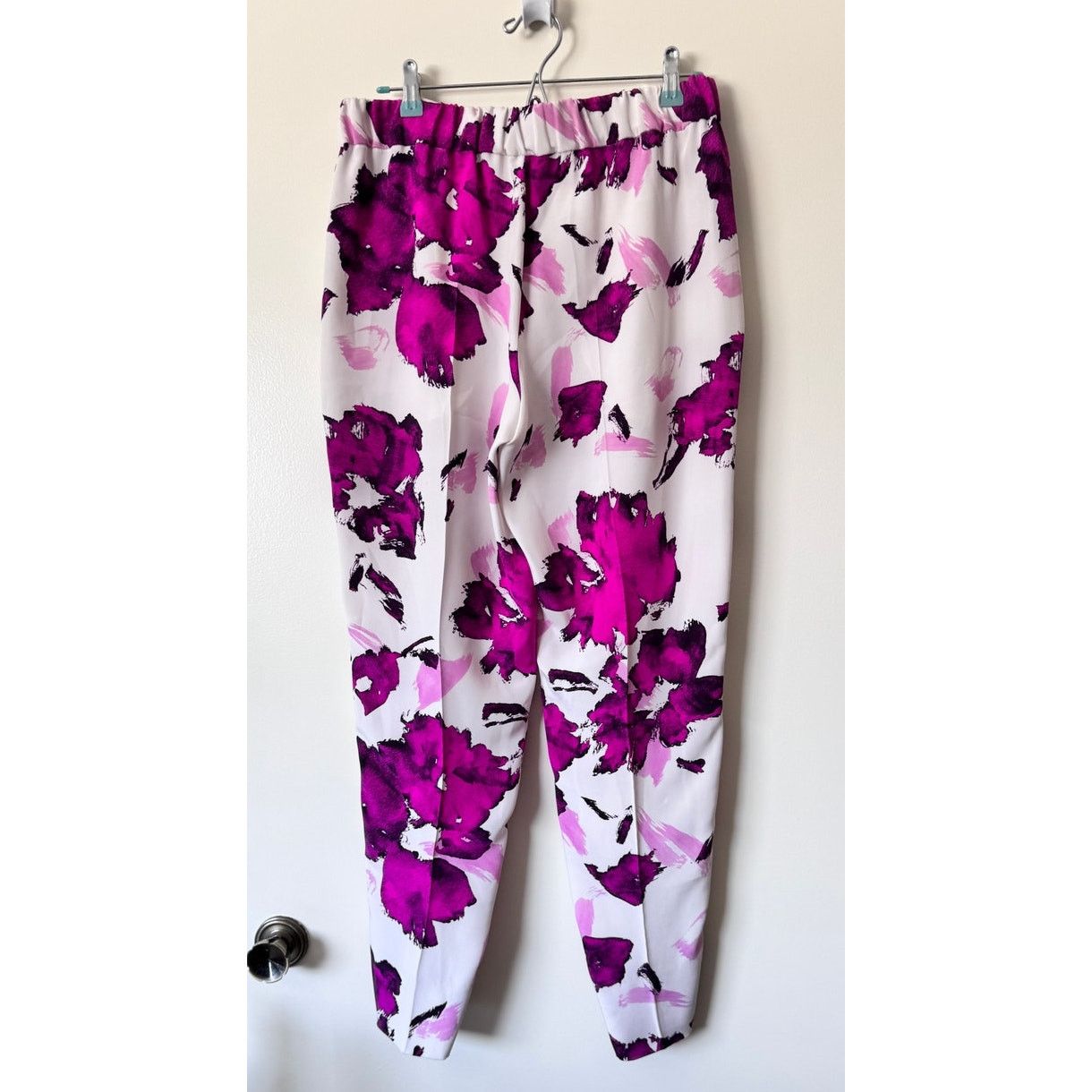 Oscar De La Renta Oscar De La Renta Floral 100% Silk Pants Size 8 Size 30" / US 8 / IT 44 - 2 Thumbnail