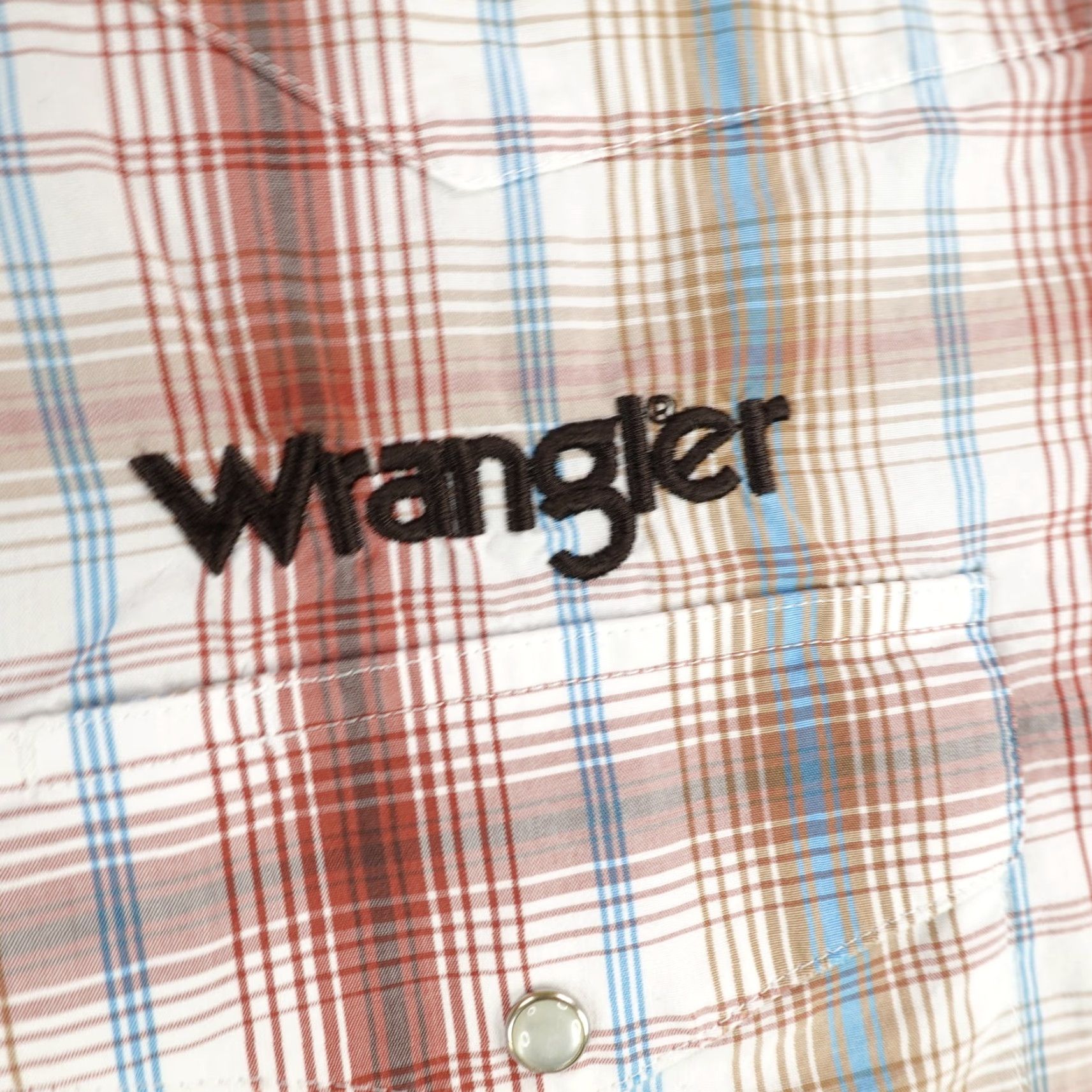 Wrangler VINTAGE Wrangler Shirt Mens 2XL Brown Plaid Actra Embroidered Western Pearl Snap Rodeo Shirts Size US XXL / EU 58 / 5 - 4 Thumbnail